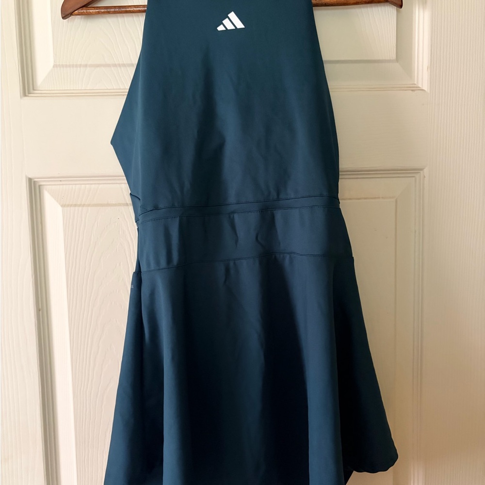 Adidas Teal Blue Tennis Dress with Logo